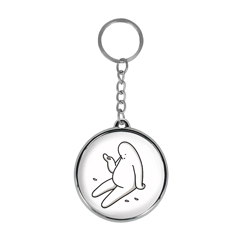 جاکلیدی خندالو طرح تنبل خسته مدل دوطرفه کد 2941429403