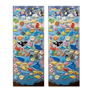 استیکر دیواری کودک مدل جانوران دریایی بسته 2 عددی