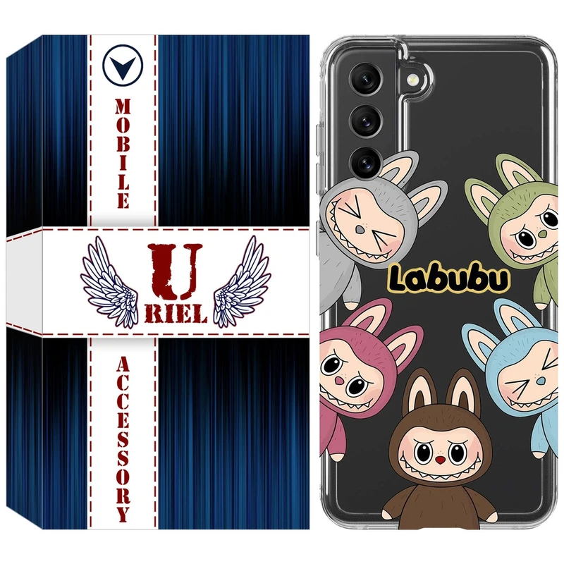 کاور یوریل مدل Clear کد 102 طرح لبوبو Labubu مناسب برای گوشی موبایل سامسونگ Galaxy S21 FE