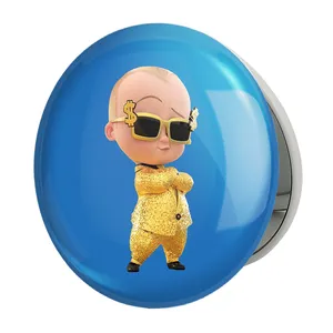 آینه جیبی خندالو طرح بچه رئیس Boss Baby مدل تاشو کد 12522 