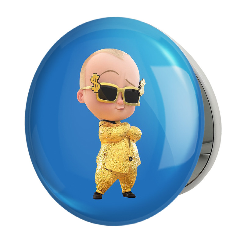 آینه جیبی خندالو طرح بچه رئیس Boss Baby مدل تاشو کد 12522 