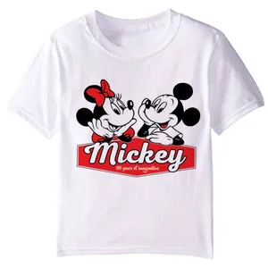 تی شرت آستین کوتاه دخترانه مدل میکی موس F14