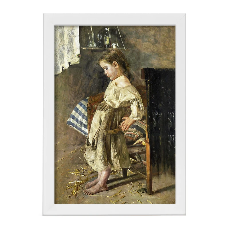 تابلو خندالو مدل نقاشی سلاح مهربان اثر استآنتونیو مانچینی کد F12283