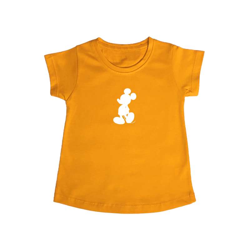 تی شرت آستین کوتاه دخترانه مدل میکی موس Wht