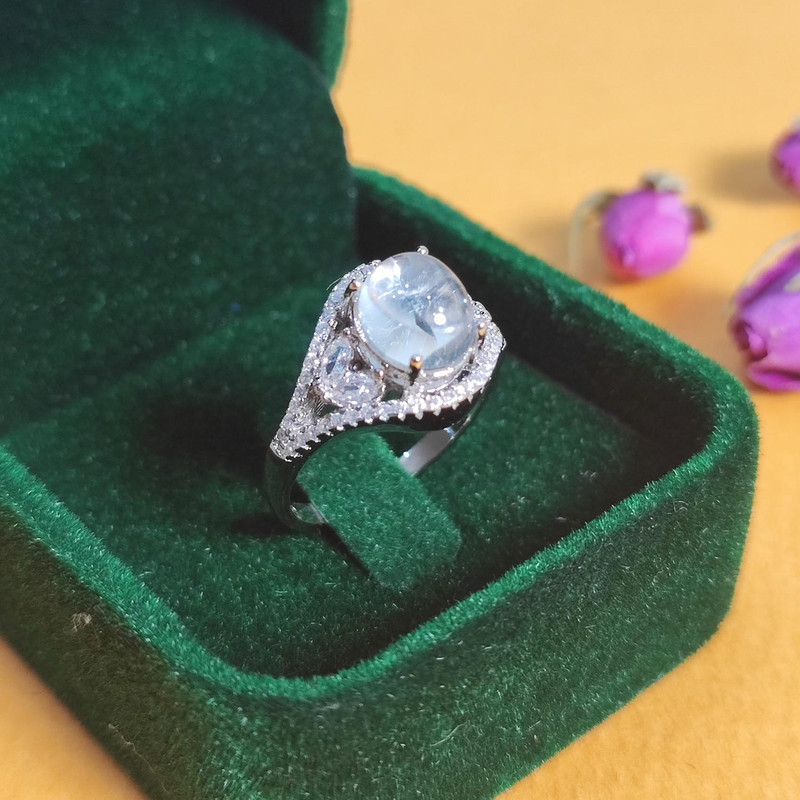 انگشتر نقره زنانه مدل جواهری عقیق در نجف DW7017