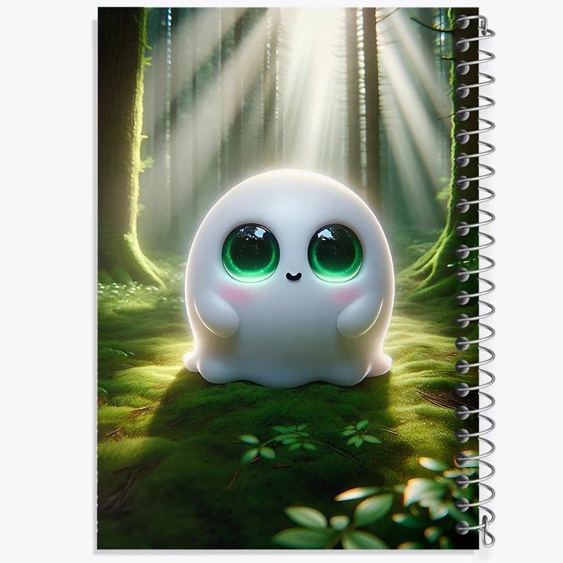 دفتر شطرنجی 50 برگ خندالو طرح روح کوچولوی بامزه کد F7544