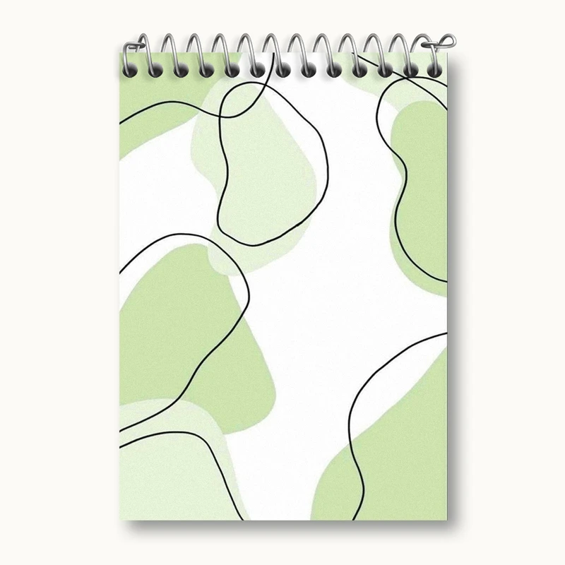 دفتر یادداشت 50 برگ خندالو طرح لکه رنگ مینیمال کد N1863