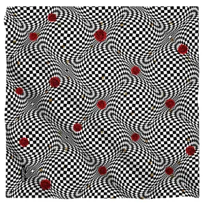 دستمال سر و گردن گابریل مدل گل سرخ