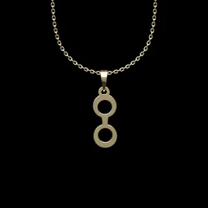 گردنبند طلا 18 عیار زنانه مدوپد مدل هندسی کد N2-1-1261