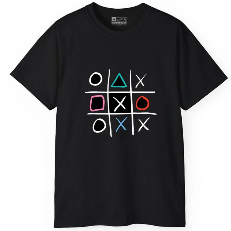 تی شرت آستین کوتاه مردانه پاد آفرین مدل بازی دایره مثلث ضرب کد 78