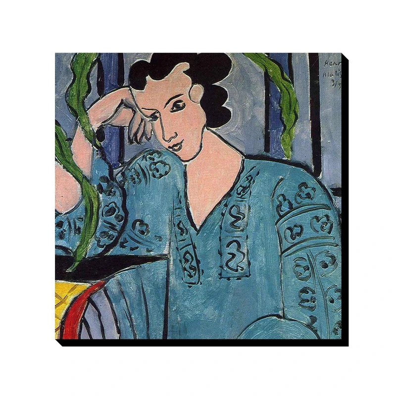 تابلو ترمه طراحان ایده طرح پیراهن سبز رومانیایی از ماتیس کد art0686