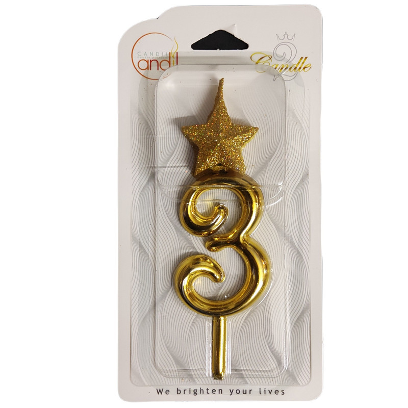 شمع تولد مدل عدد 3