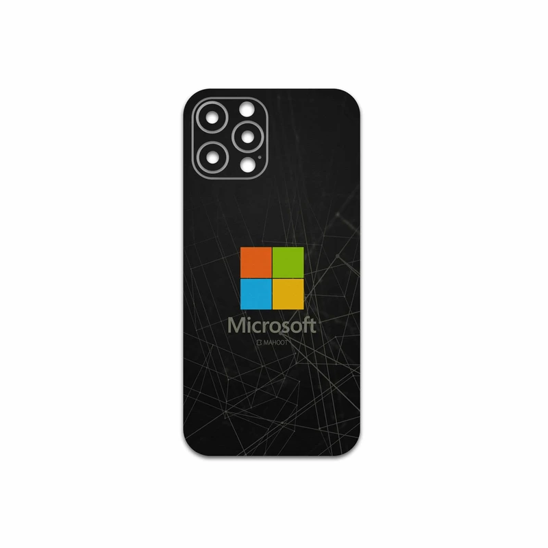 برچسب پوششی ماهوت مدل Microsoft-Logo مناسب برای گوشی موبایل اپل iPhone 12 Pro Max