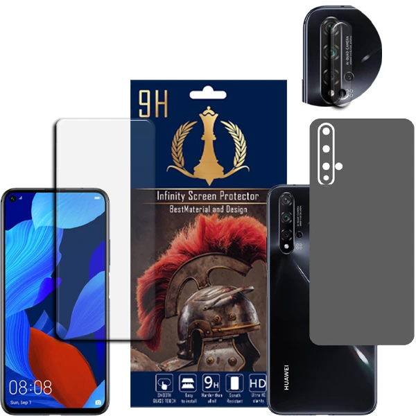 برچسب پوششی اینفینیتی مدل PRO MAX مناسب برای گوشی موبایل هوآوی NOVA 5T به همراه محافظ صفحه نمایش و محافظ لنز دوربین