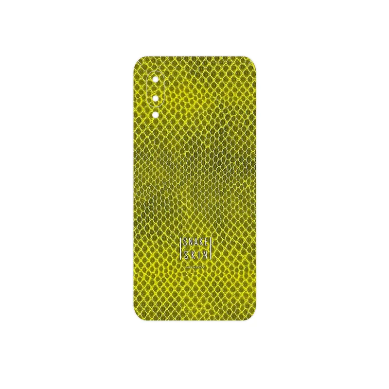 برچسب پوششی ماهوت مدل Yellow Snake Skin مناسب برای گوشی موبایل سامسونگ Galaxy M02
