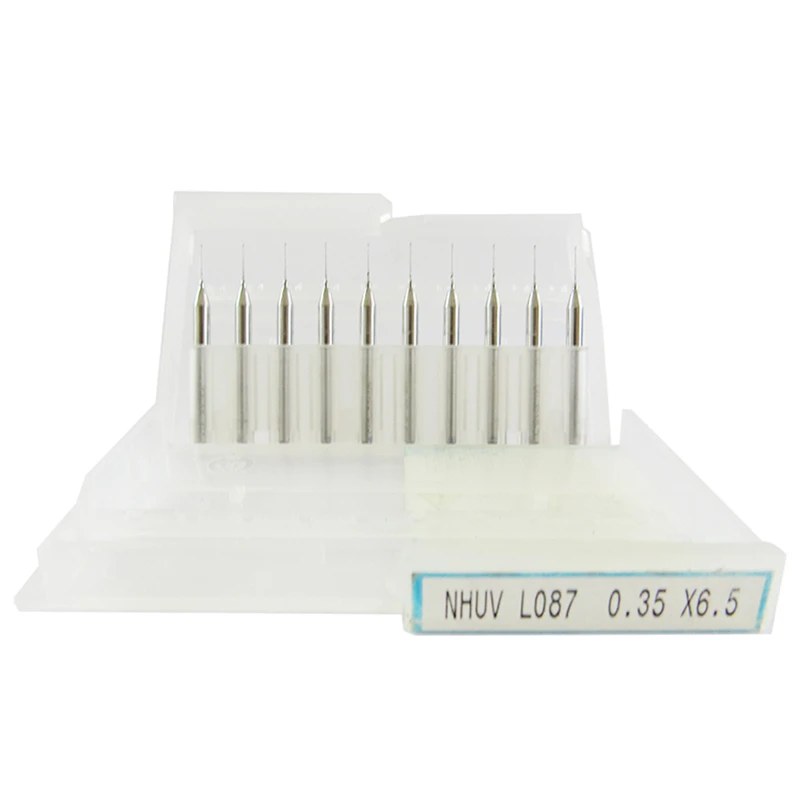 مته کارباید یونیون تول مدل S-035 سایز 0.35 میلی متر مجموعه 10 عددی