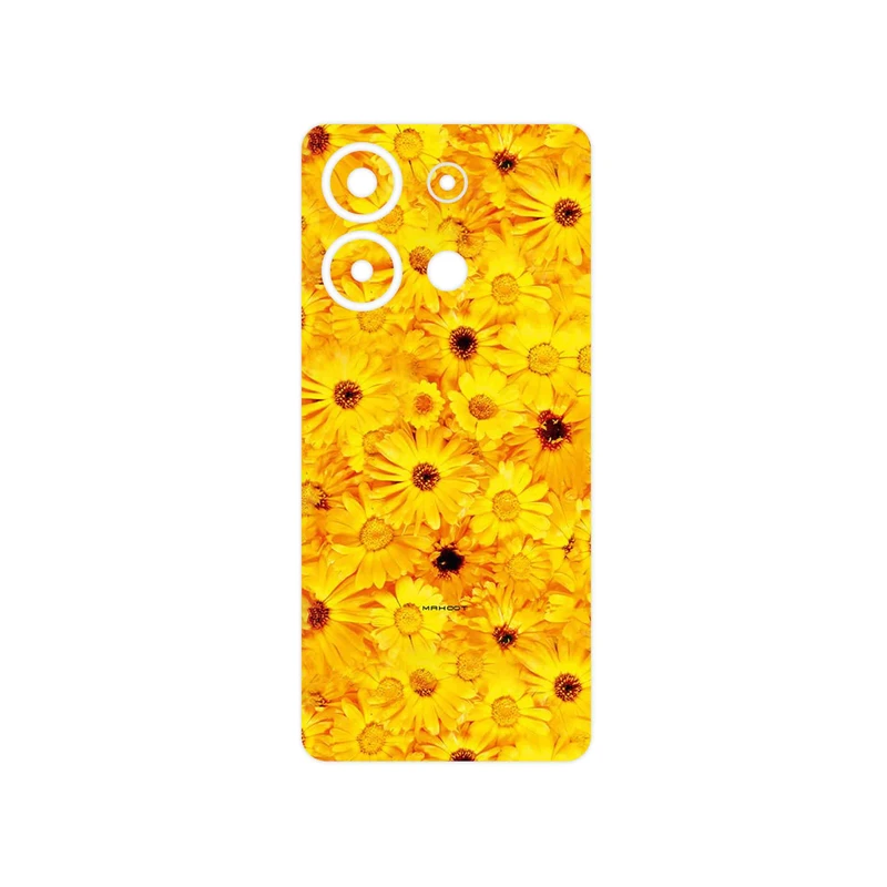 برچسب پوششی ماهوت مدل Yellow_Flower مناسب برای گوشی موبایل شیائومی Redmi Note 13 4G