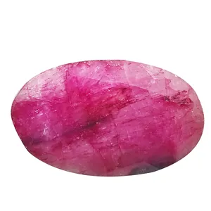 سنگ یاقوت سلین کالا مدل طبیعی بیضی کد pc1-13