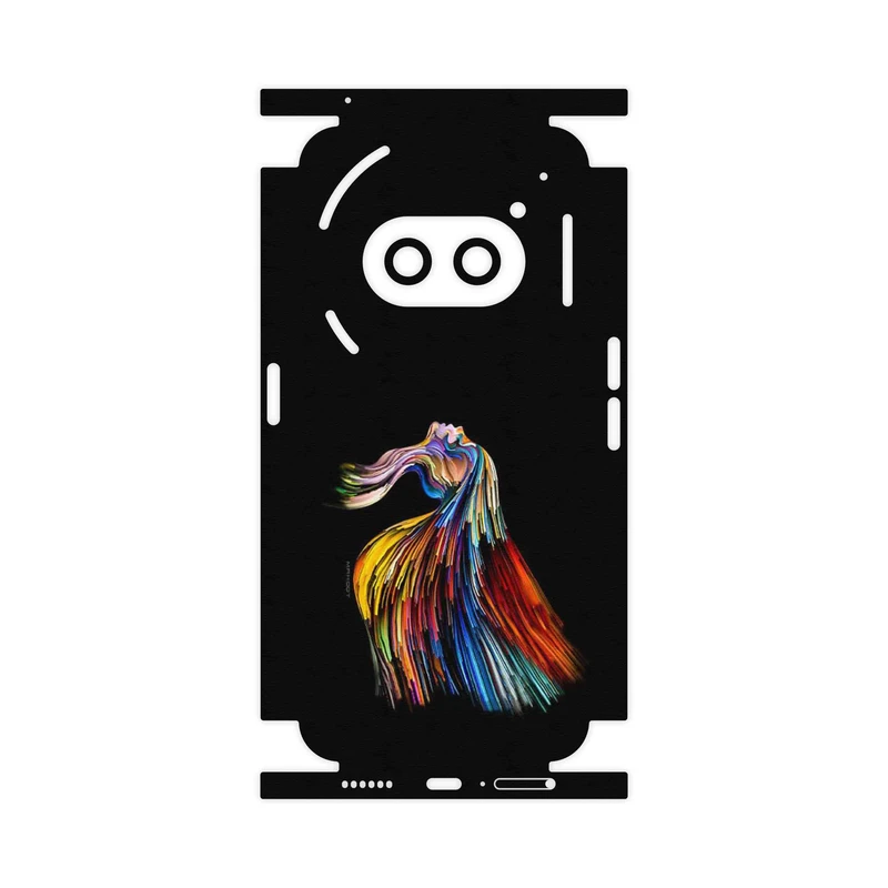 برچسب پوششی ماهوت مدل Rainbow Hair Digital Art-FullSkin مناسب برای گوشی موبایل ناتینگ فون 2a