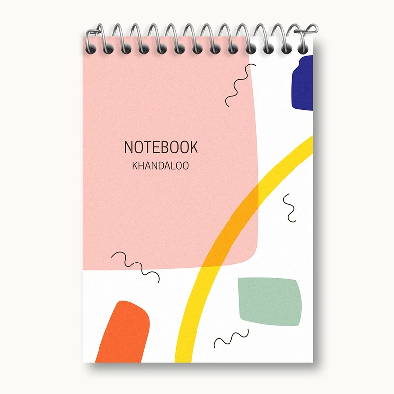 دفتر یادداشت 50 برگ خندالو مدل انتزاعی کد N152