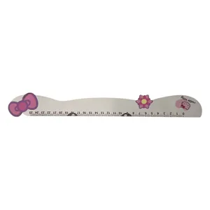 خط کش چوبی 25سانتی متری ققنوس طرح hello kitty