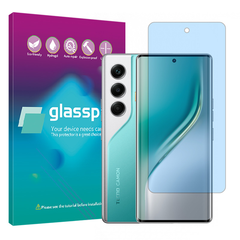 محافظ صفحه نمایش ضد اشعه آبی گلس پرو مدل Eye Care مناسب برای گوشی موبایل تکنو Camon 40 Pro