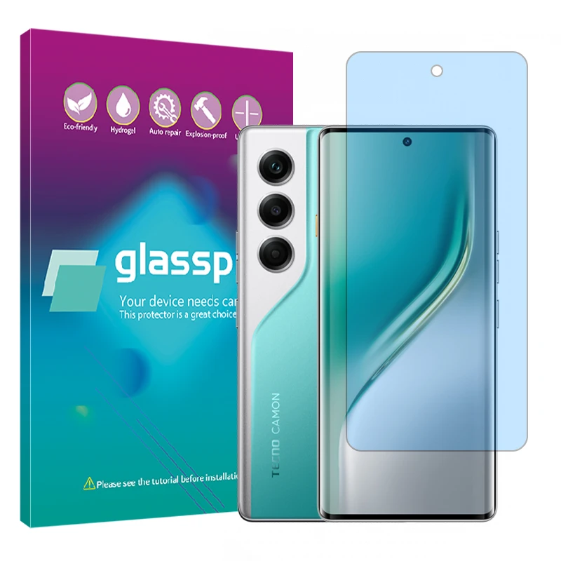 محافظ صفحه نمایش مات آنتی بلو گلس پرو مدل هیدروژلی مناسب برای گوشی موبایل تکنو Camon 40 Pro