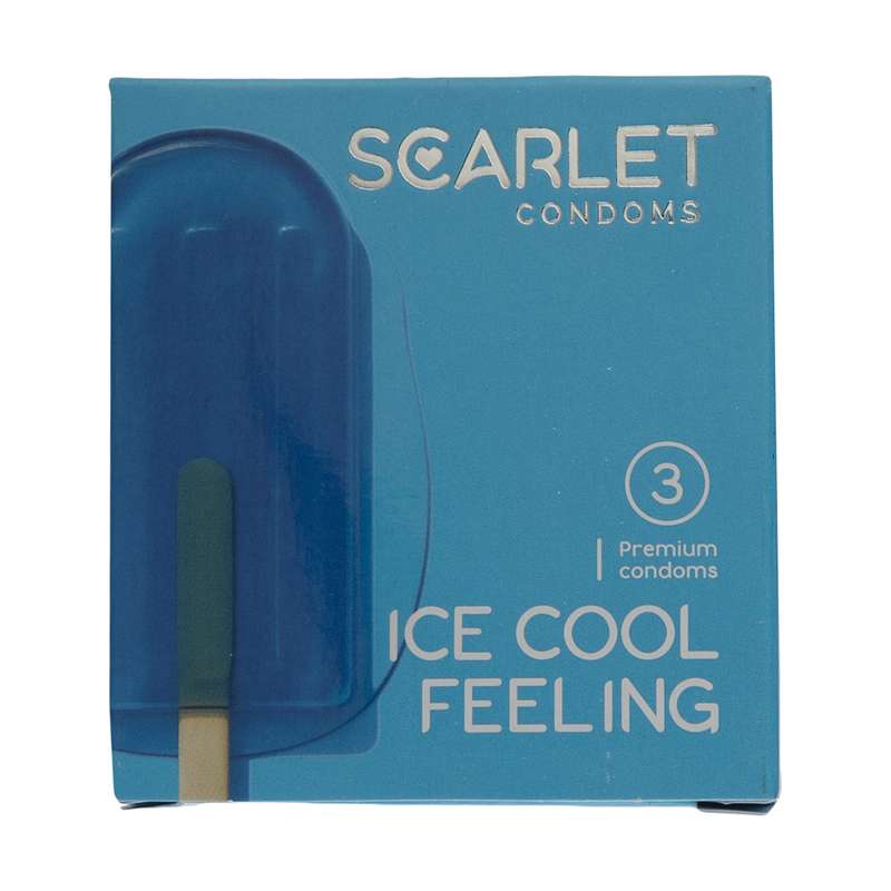 کاندوم اسکارلت مدل ICE COOL FEELING بسته 3 عددی کاندوم اسکارلت مدل ICE COOL FEELING بسته 3 عددی