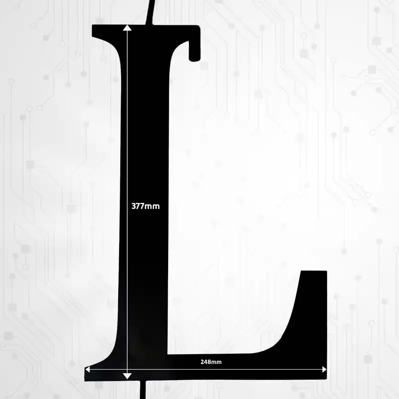 چراغ آویز مدل فلزی طرح L انگلیسی