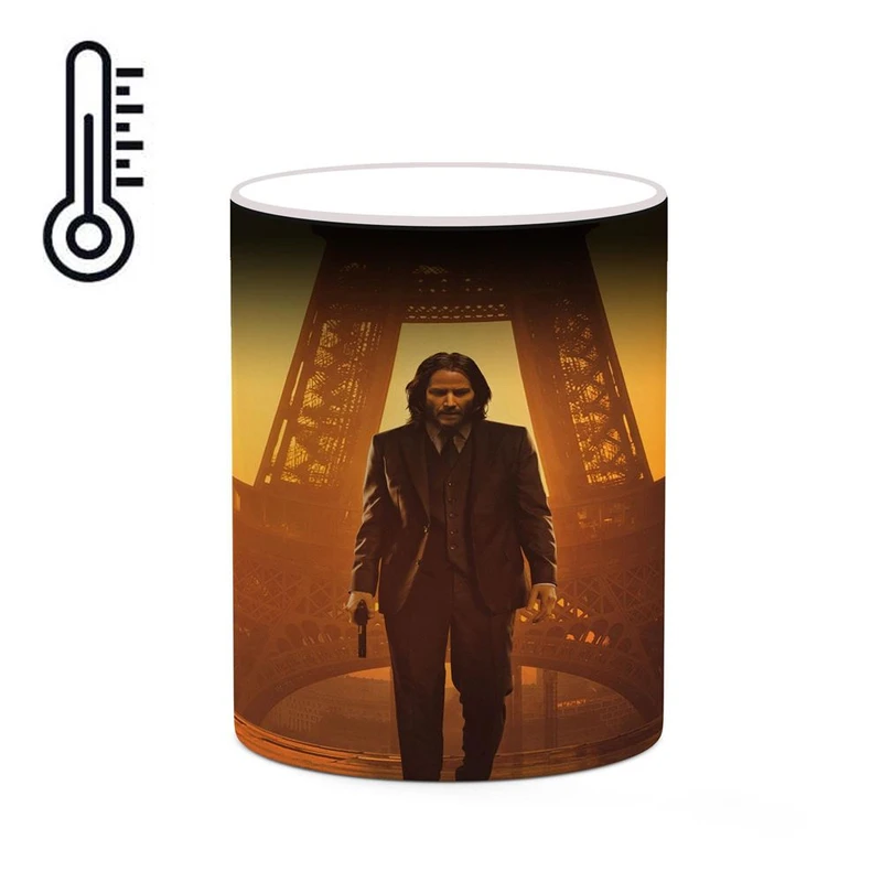 ماگ حرارتی کاکتی طرح جان ویک john wick 4 مدل mgh26449