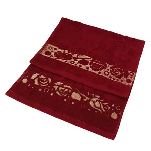 حوله دستی نیکو مدل رز سایز 40x80 سانتی متر