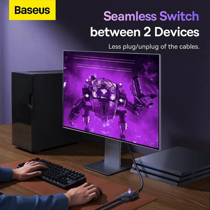 سوئیچ 1 به 2 HDMI بیسوس مدل BS-OH113
