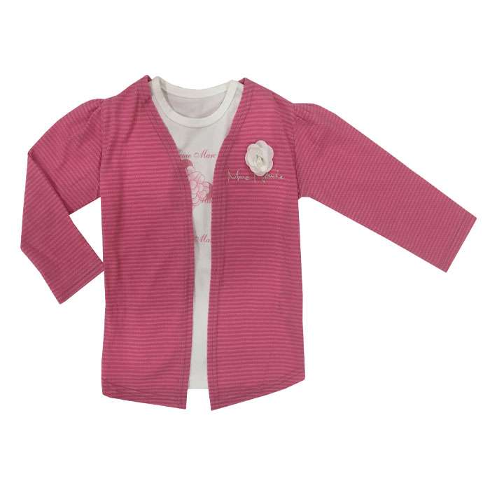 ست کت و پیراهن دخترانه مدل گل کد 56