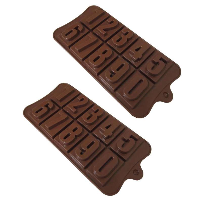 قالب شکلات مدل اعداد بسته 2 عددی