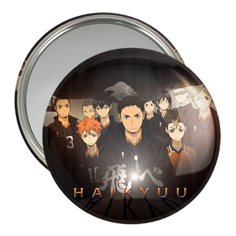 آینه جیبی خندالو مدل تیم کاراسونو انیمه آبشار سرنوشت هایکیو کاگیاما  کد 11209