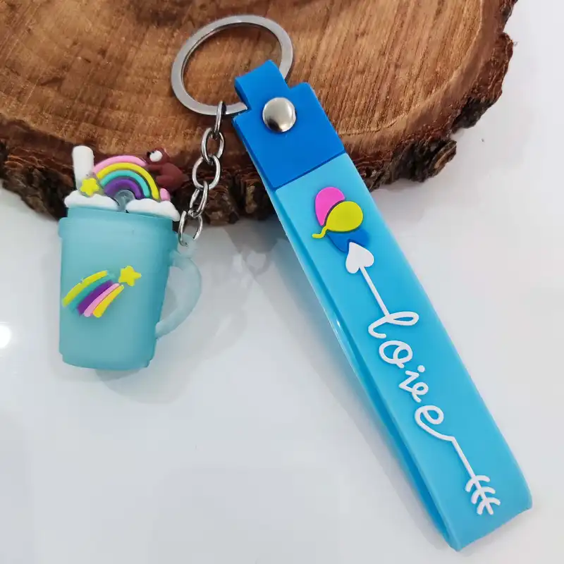 جاکلیدی مدل سیلیکونی طرح اسموتی لیوان آبمیوه و خرس کد DB20