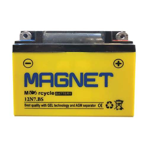 باتری موتورسیکلت مگنت مدل 12N7-BS