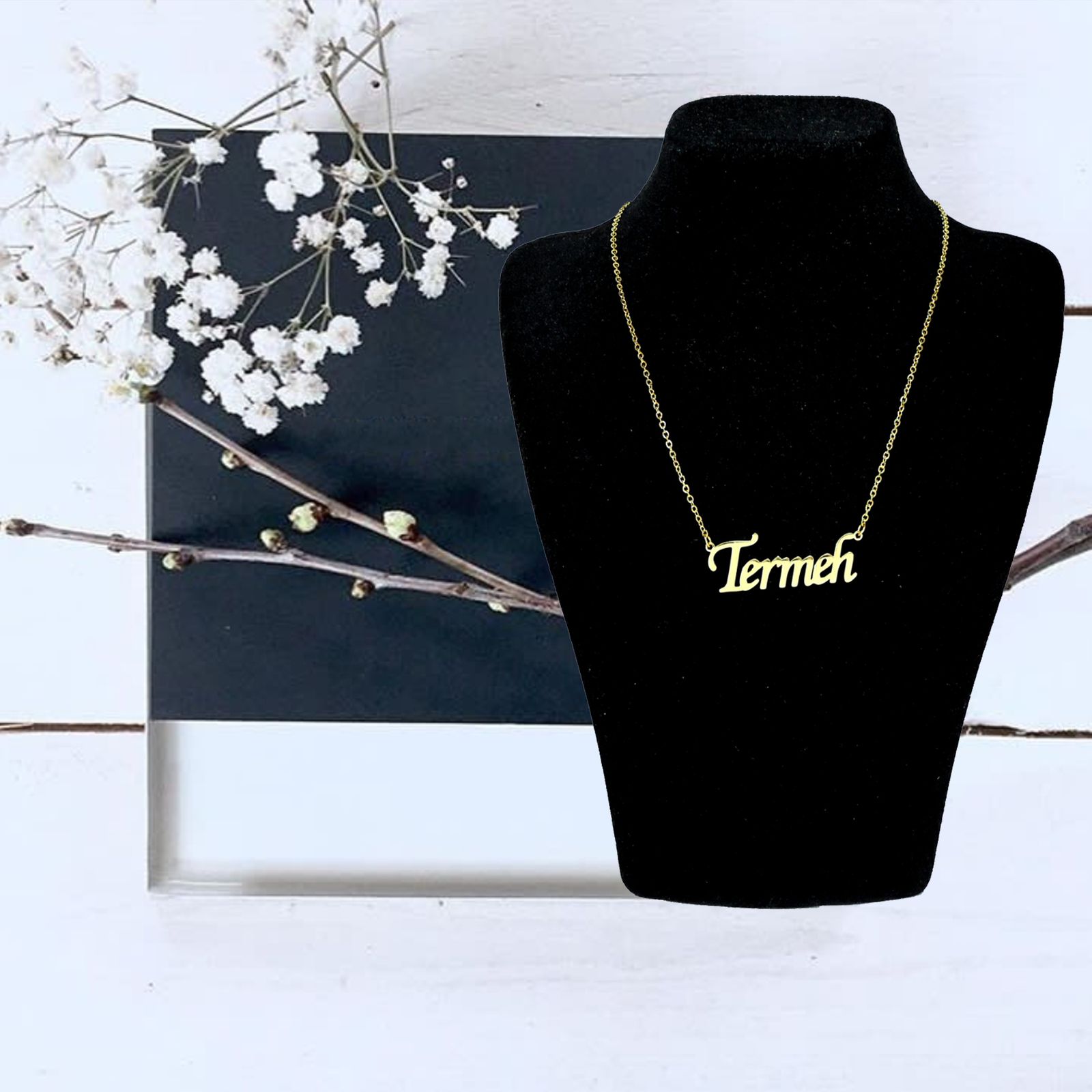 گردنبند زنانه آی جواهر مدل ترمه کد M1064 -  - 5