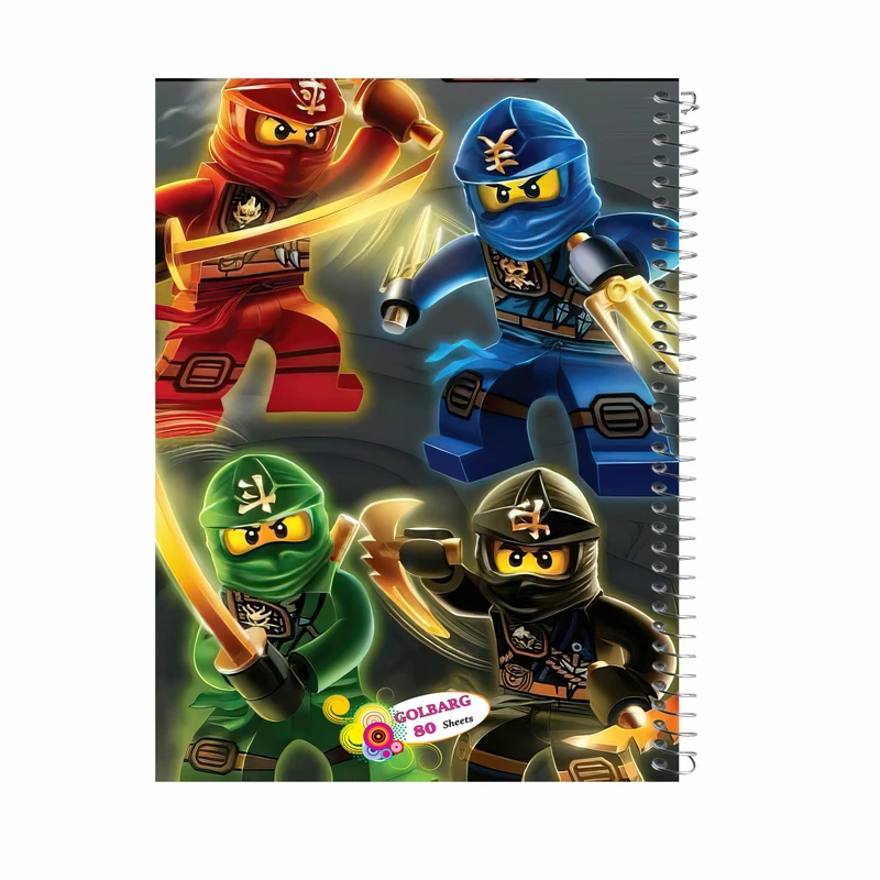 دفتر مشق 80 برگ گلبرگ مدل لگو کد 933