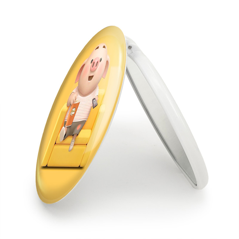 آینه جیبی خندالو طرح بچه خوک مدل تاشو کد 2957