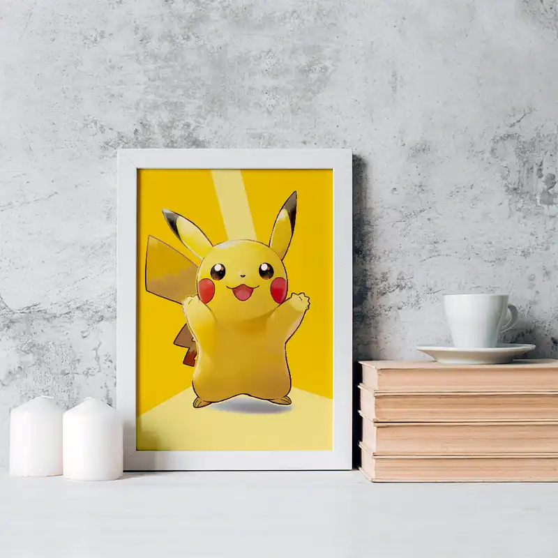 تابلو خندالو مدل پیکاچو انیمه پوکمون کد 17408