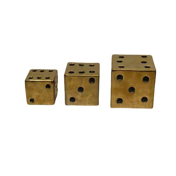 مجسمه مدل تاس مجموعه سه عددی