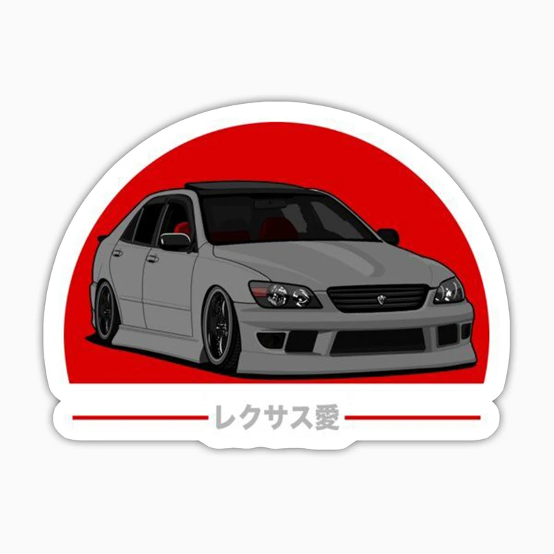 استیکر لپ تاپ و موبایل بووم طرح ماشین مدل Lexus LS300 کد LA63