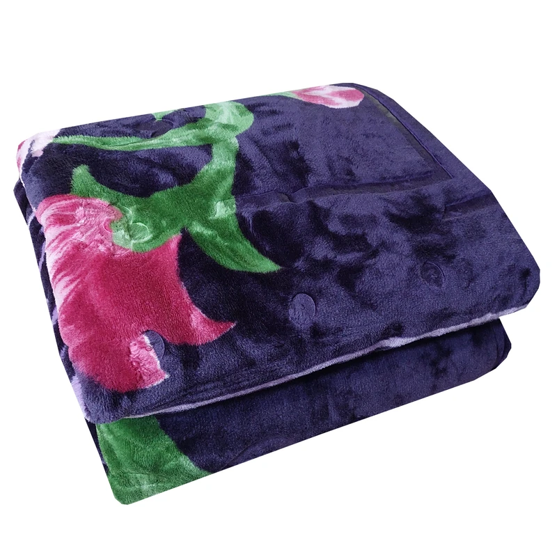 پتو 2 نفر نرمینه بافت مدل نسیم کد 61 سایز 230x210 سانتی‌متر