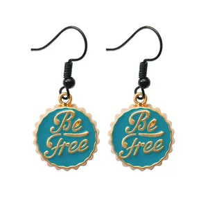 گوشواره زنانه طرح Be Free در نوشابه کد T01