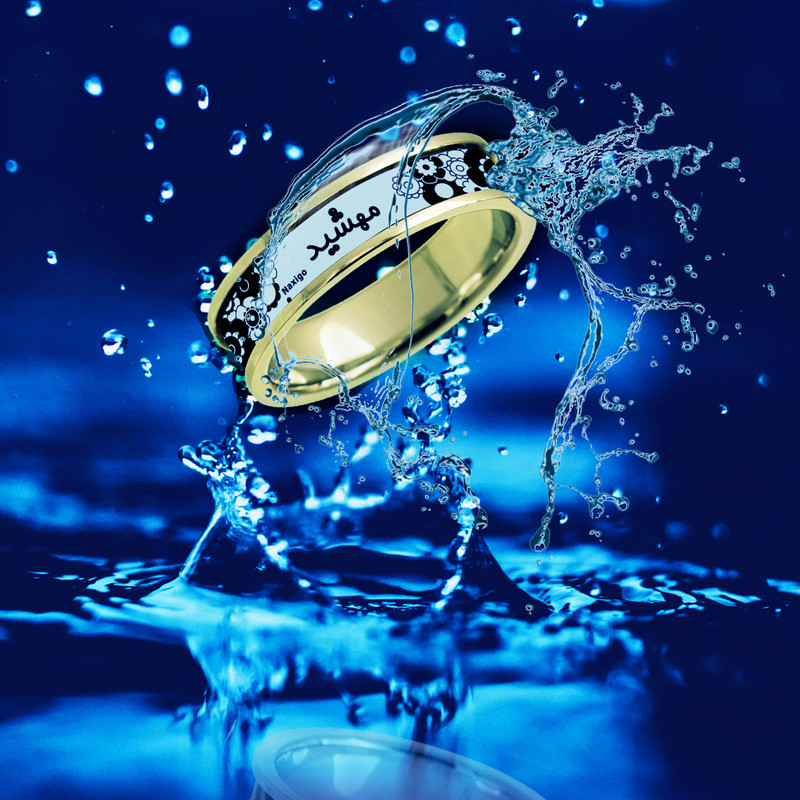 انگشتر ناکسیگو مدل شب تاب طرح مهشید کد RT15075