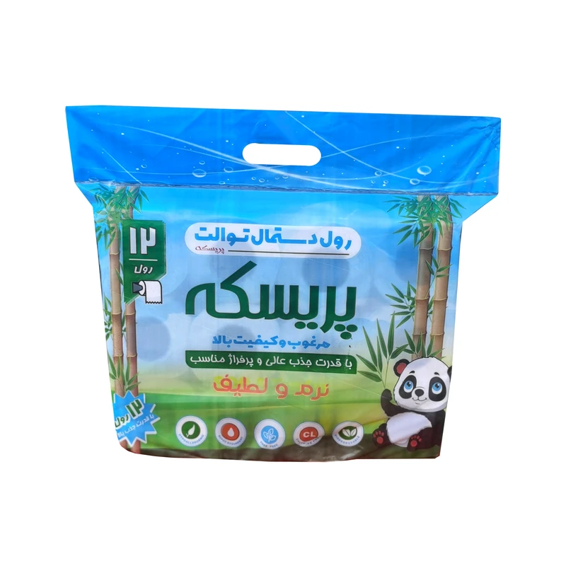دستمال توالت پریسکه مدل soft بسته 12 عددی