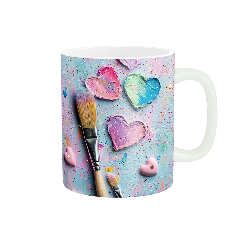 ماگ پاد آفرین طرح قلب کد 4658