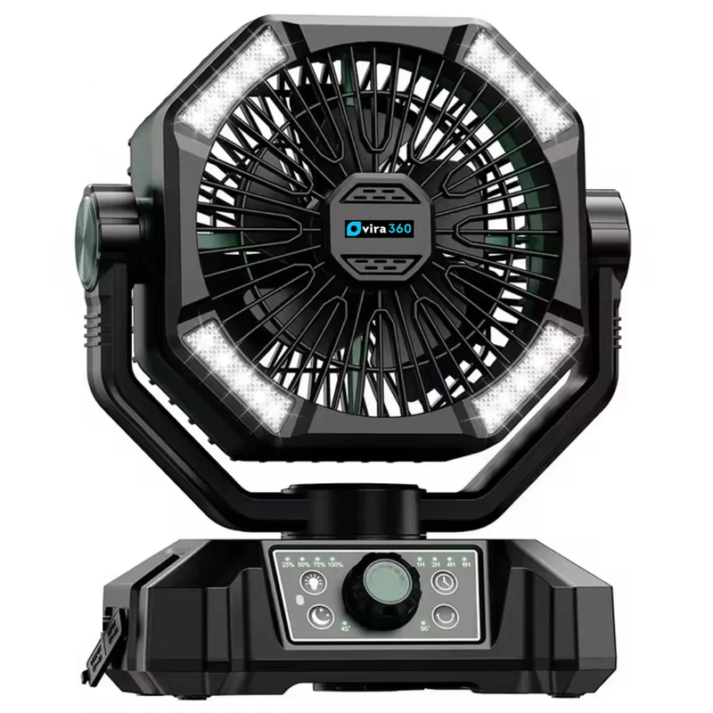 پنکه شارژی ویرا مدل PCF001 ظرفیت 20000 میلی آمپر ساعت