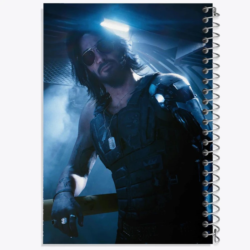 دفتر لیست خرید 50 برگ خندالو طرح جانی سیلور هند سایبر پانک کد 30572